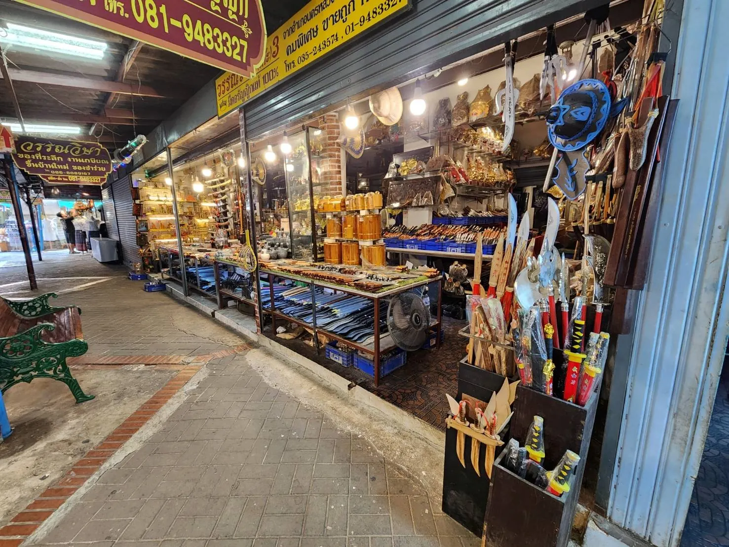 Wihan Phra Mongkhon Bophit Market in Ayutthaya