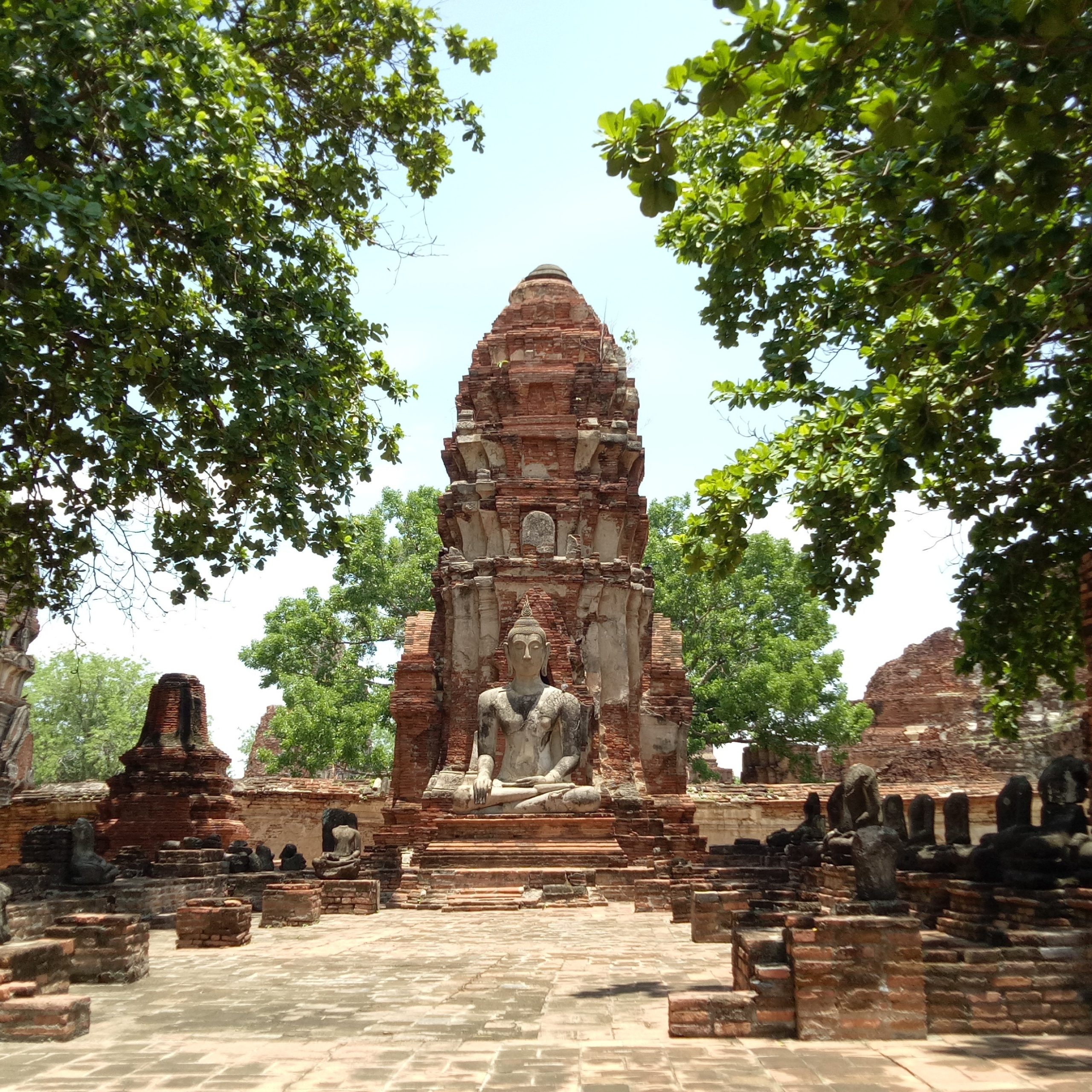 Wat Mahathat archaeological site in Ayutthaya